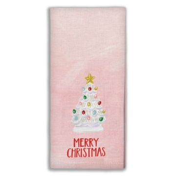 Vintage Christmas Tree Kitchen Towel
